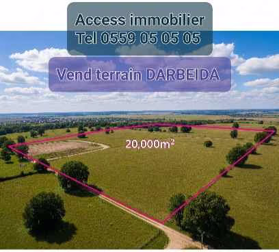 Vend terrain Bab Ezzouar de 2 hectares